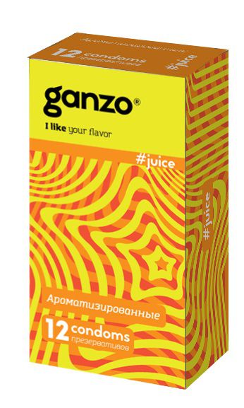 Ароматизированные презервативы Ganzo Juice - 12 шт. - Ganzo - купить с доставкой в Новороссийске