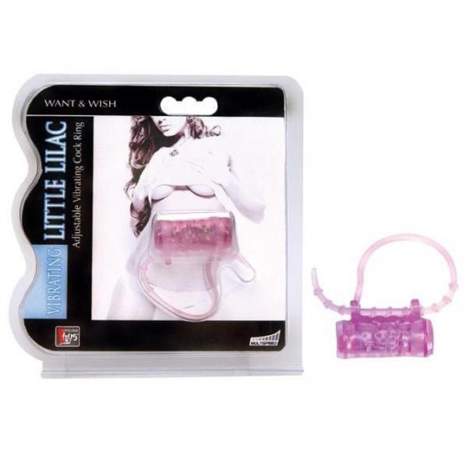 Эрекционное кольцо с вибратором LITTLE LILAC - Dream Toys - в Новороссийске купить с доставкой