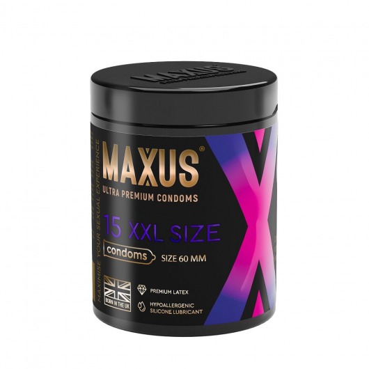 Презервативы увеличенного размера Maxus XXL - 15 шт. - Maxus - купить с доставкой в Новороссийске
