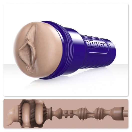 Телесный мастурбатор-вагина Fleshlight Boost Bang - Fleshlight - в Новороссийске купить с доставкой