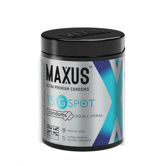 Гладкие презервативы Maxus G spot с двойной спиралью - 15 шт. - Maxus - купить с доставкой в Новороссийске