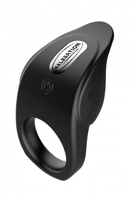Черное эрекционное виброкольцо Vibro Lust Ring - MALESATION - в Новороссийске купить с доставкой