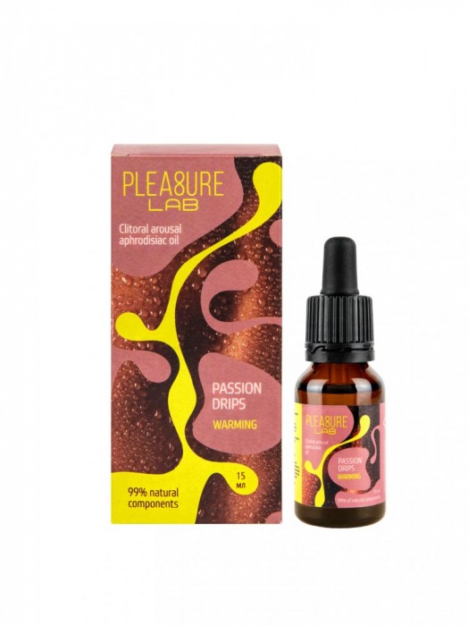 Капли с согревающим эффектом Passion Drips Warming - 15 мл. - Pleasure Lab - купить с доставкой в Новороссийске