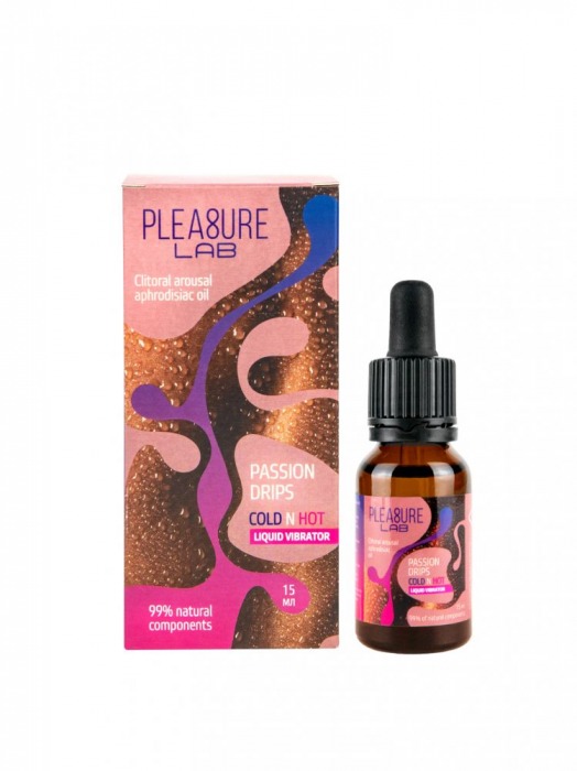 Жидкий вибратор Passion Drips Cold n Hot - 15 мл. - Pleasure Lab - купить с доставкой в Новороссийске