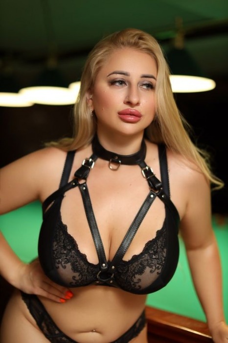 Черная кожаная сбруя с ошейником plus size из нежной кожи - БДСМ Арсенал - купить с доставкой в Новороссийске