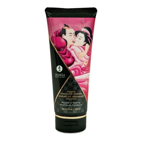 Массажный крем для тела с ароматом малины Raspberry feeling - 200 мл. - Shunga - купить с доставкой в Новороссийске