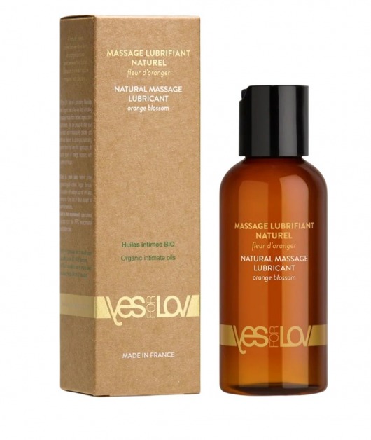 Натуральная массажная смазка Natural Lubricant Orange Blossom - 100 мл. - YESforLOV - купить с доставкой в Новороссийске