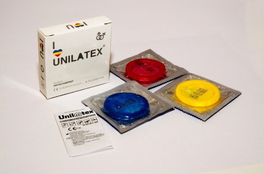 Разноцветные ароматизированные презервативы Unilatex Multifruits - 3 шт. - Unilatex - купить с доставкой в Новороссийске