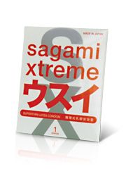 Ультратонкий презерватив Sagami Xtreme SUPERTHIN - 1 шт. - Sagami - купить с доставкой в Новороссийске