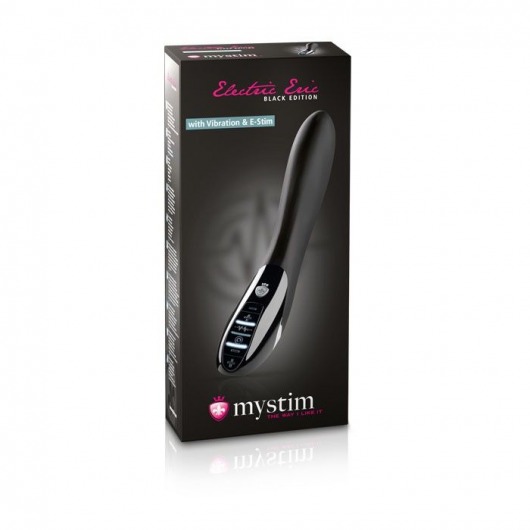 Черный вибратор с миостимуляцией Mystim Electric Eric Black Edition - 27 см. - MyStim - купить с доставкой в Новороссийске
