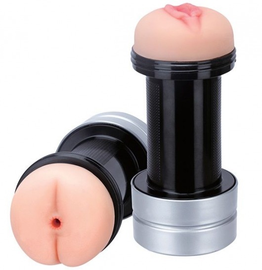 Мастурбатор 2-в-1 REALSTUFF 2 IN 1 HUMMER ANUS   VAGINA: вагина и анус - Dream Toys - в Новороссийске купить с доставкой