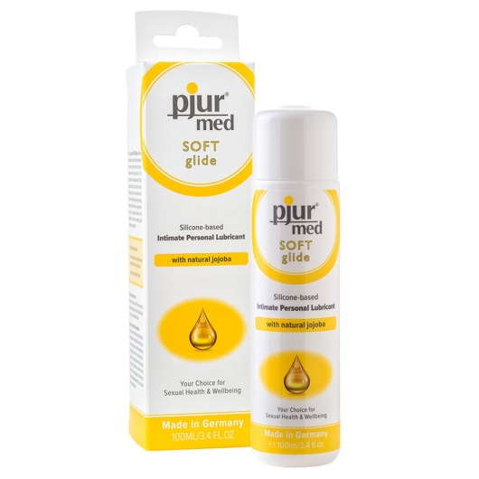 Силиконовый лубрикант с жожоба pjur MED Soft glide - 100 мл. - Pjur - купить с доставкой в Новороссийске