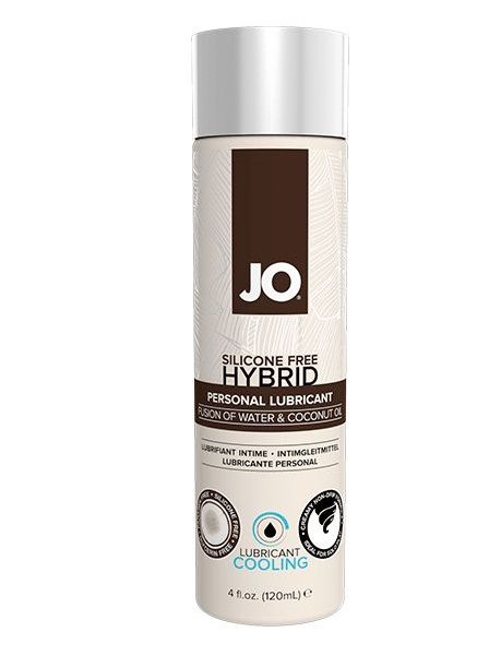 Водно-масляный лубрикант с охлаждающим эффектом JO Silicon free Hybrid Lubricant COOLING - 120 мл. - System JO - купить с доставкой в Новороссийске