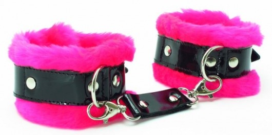 Розовые наручники с мехом BDSM Light - БДСМ Арсенал - купить с доставкой в Новороссийске