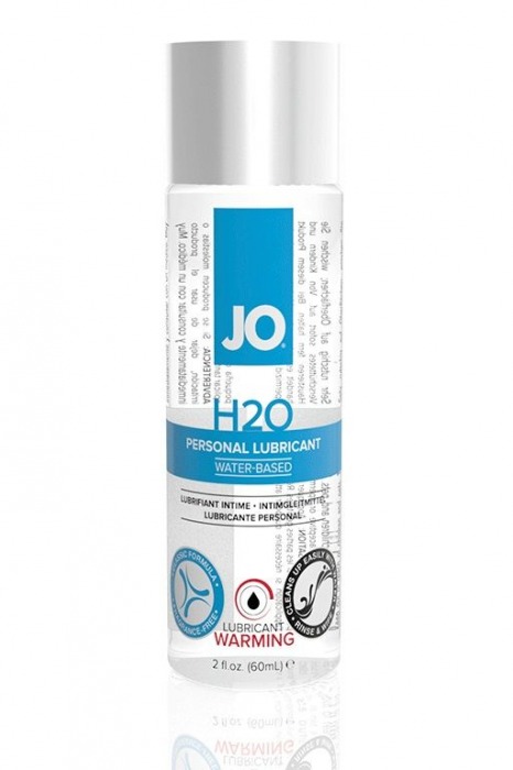 Возбуждающий лубрикант на водной основе JO Personal Lubricant H2O Warming - 60 мл. - System JO - купить с доставкой в Новороссийске