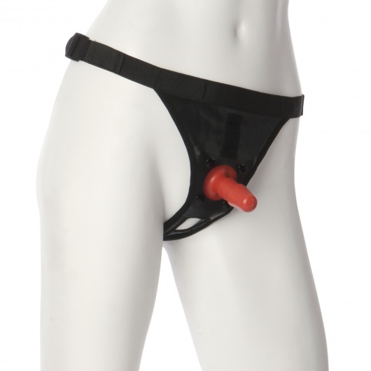Трусики со штырьком для фиксации насадок Ultra Harness with Plug - Doc Johnson - купить с доставкой в Новороссийске