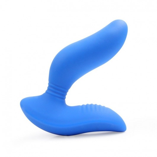 Синий вибромассажер простаты 3,5’’ Curve P-spot Massager - 12 см. - Erokay - в Новороссийске купить с доставкой