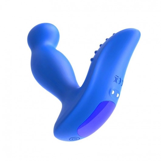 Синий вибромассажер простаты 3,5’’ Remote Control P-spot Massager - 12,5 см. - Erokay - в Новороссийске купить с доставкой