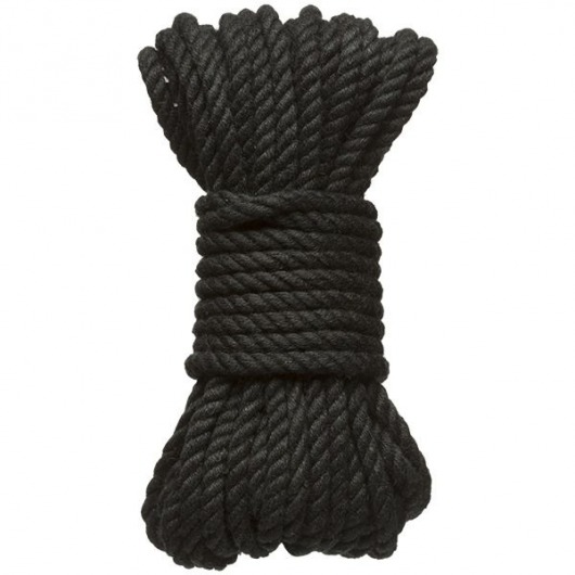 Черная верёвка для связывания и фиксации Bind Tie - 9,14 м. - Doc Johnson - купить с доставкой в Новороссийске
