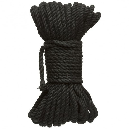 Черная верёвка для связывания и фиксации Bind Tie - 15,24 м. - Doc Johnson - купить с доставкой в Новороссийске