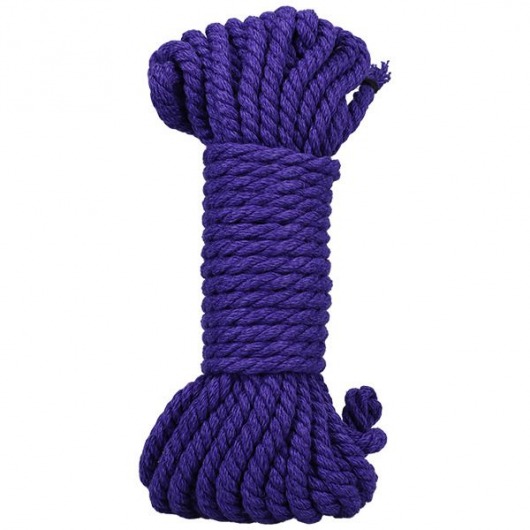 Фиолетовая верёвка для связывания и фиксации Bind Tie - 9,14 м. - Doc Johnson - купить с доставкой в Новороссийске