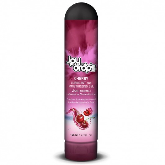 Смазка на водной основе Cherry с ароматом вишни -  125 мл. - JoyDrops - купить с доставкой в Новороссийске