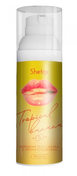 Интимная гель-смазка Shefox Premium «Тропический банан» - 50 мл. - Shefox - купить с доставкой в Новороссийске