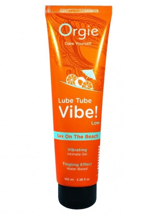 Гель с эффектом вибрации Lube Tube Vibe Low Sex On The Beach - 100 мл. - ORGIE - купить с доставкой в Новороссийске
