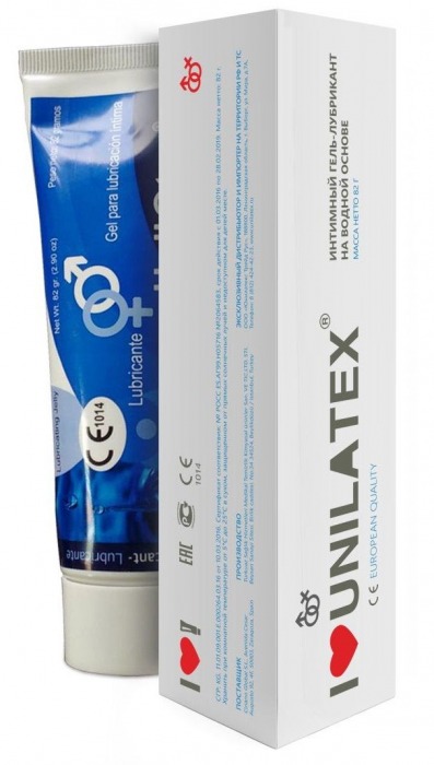 Лубрикант на водной основе Unilatex Gel - 80 мл. - Unilatex - купить с доставкой в Новороссийске