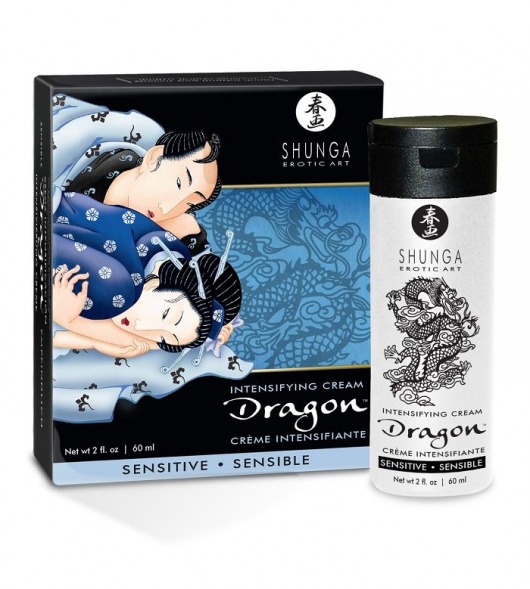 Интимный мужской крем SHUNGA DRAGON SENSITIVE - 60 мл. - Shunga - купить с доставкой в Новороссийске