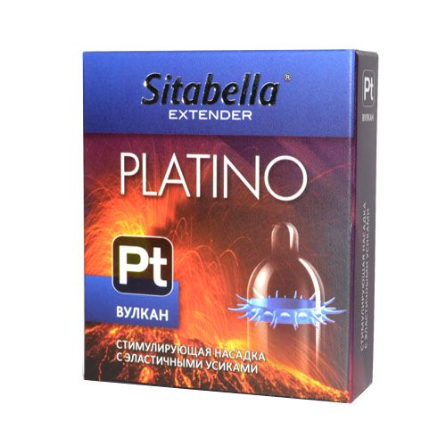 Стимулирующая насадка с усиками Platino  Вулкан - Sitabella - купить с доставкой в Новороссийске
