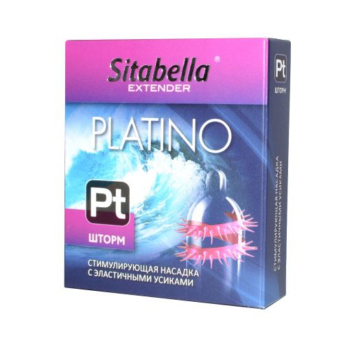 Стимулирующая насадка со спиралью из усиков Platino  Шторм - Sitabella - купить с доставкой в Новороссийске