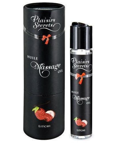 Массажное масло с ароматом личи Huile de Massage Gourmande Litchi - 59 мл. - Plaisir Secret - купить с доставкой в Новороссийске