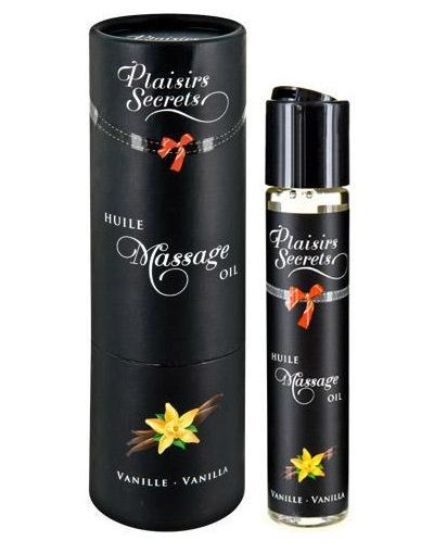 Массажное масло с ароматом ванили Huile de Massage Gourmande Vanille - 59 мл. - Plaisir Secret - купить с доставкой в Новороссийске