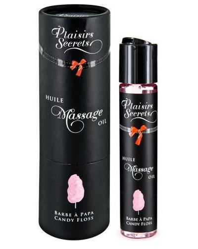 Массажное масло с ароматом сладкой ваты Huile de Massage Gourmande Barbe à Papa - 59 мл. - Plaisir Secret - купить с доставкой в Новороссийске