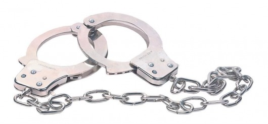 Наручники из металла с длинной цепочкой CHROME HANDCUFFS METAL HANDCUFFS W. KEY - NMC - купить с доставкой в Новороссийске