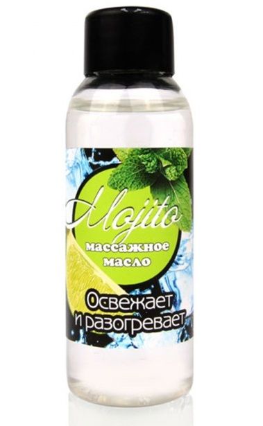 Массажное масло для тела Mojito с ароматом лайма - 50 мл. - Биоритм - купить с доставкой в Новороссийске