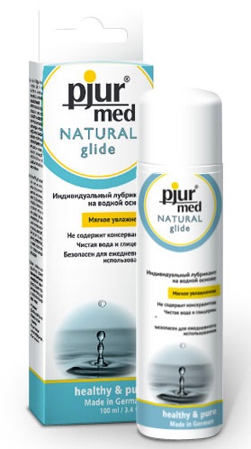 Нейтральный лубрикант на водной основе pjur MED Natural glide - 100 мл. - Pjur - купить с доставкой в Новороссийске