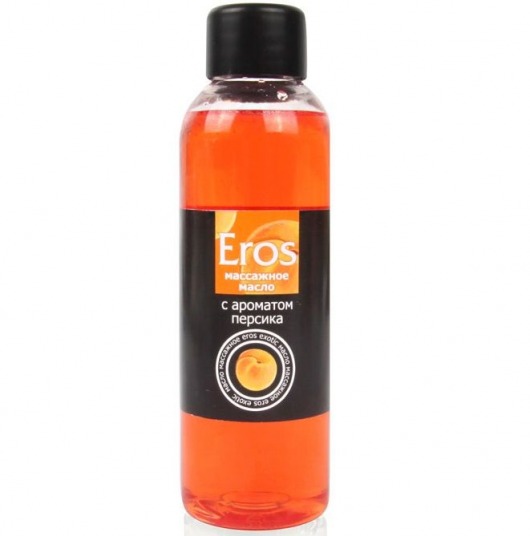 Массажное масло Eros exotic с ароматом персика - 75 мл. - Биоритм - купить с доставкой в Новороссийске