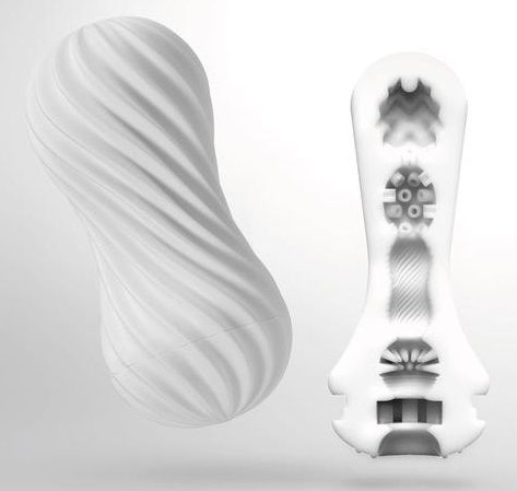 Мастурбатор FLEX Silky White с мягким рельефом - Tenga - в Новороссийске купить с доставкой
