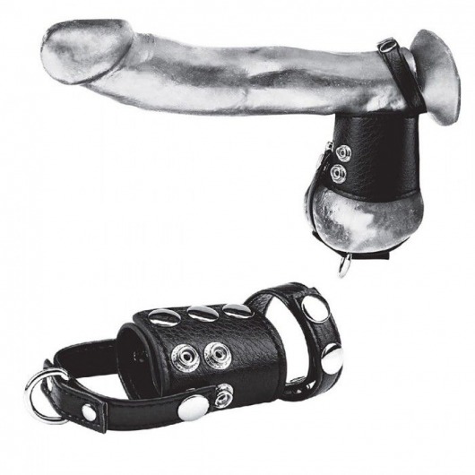 Кольцо на член и мошонку Cock Ring With 2  Ball Stretcher And Optional Weight Ring - BlueLine - в Новороссийске купить с доставкой