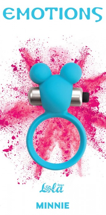 Голубое эрекционное виброколечко Emotions Minnie Breeze - Lola Games - в Новороссийске купить с доставкой