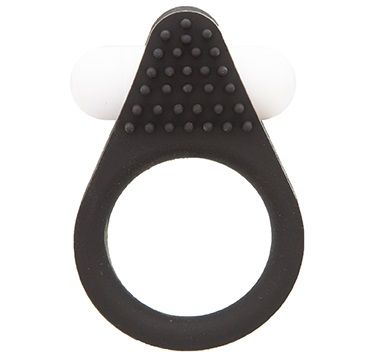 Чёрное эрекционное кольцо LIT-UP SILICONE STIMU RING 1 BLACK - Dream Toys - в Новороссийске купить с доставкой