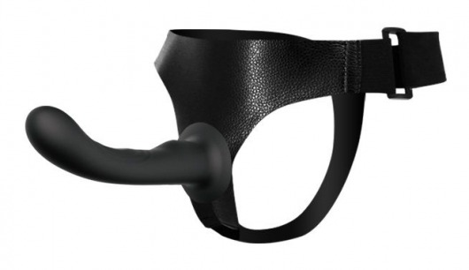 Страпон с изогнутой головкой Ultra Harness Curvy Dildo - 15,8 см. - Baile - купить с доставкой в Новороссийске