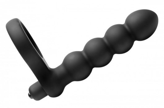 Насадка для двойного проникновения Double Fun Cock Ring with Double Penetration Vibe - XR Brands - в Новороссийске купить с доставкой