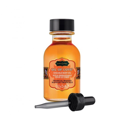 Масло для ласк с ароматом манго Oil of Love Tropical Mango - 22 мл. - Kama Sutra - купить с доставкой в Новороссийске