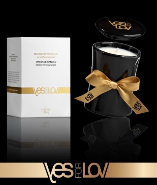 Массажная аромасвеча BEWITCHING MASSAGE CANDLE - 120 мл. - YESforLOV - купить с доставкой в Новороссийске