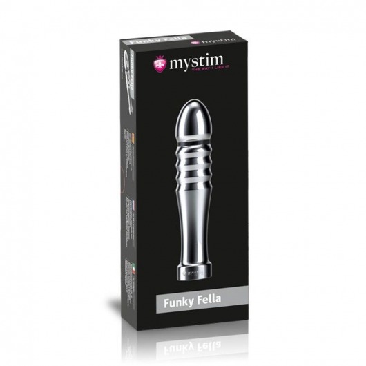 Ребристый фаллоимитатор для электростимуляции Funky Fella Rill Dildo - 13 см. - MyStim - купить с доставкой в Новороссийске