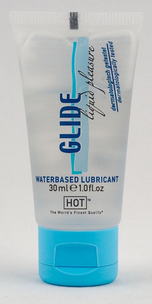 Интимная смазка на водной основе Glide - 30 мл. - HOT - купить с доставкой в Новороссийске