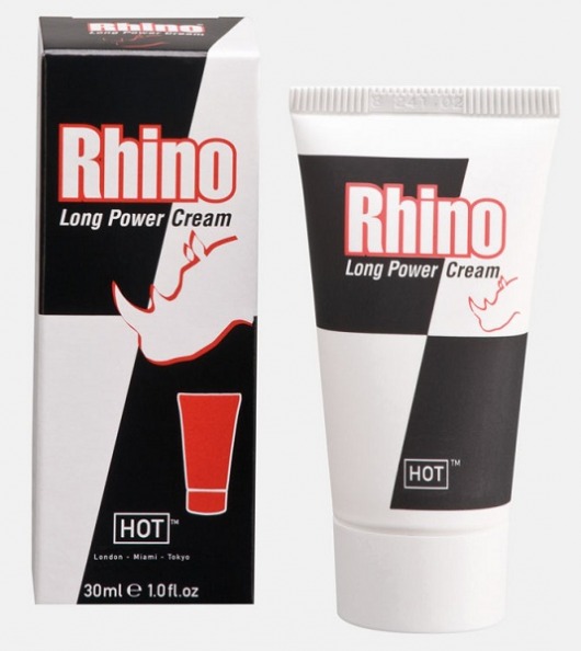 Крем-пролонгатор для мужчин Rhino - 30 мл. - HOT - купить с доставкой в Новороссийске